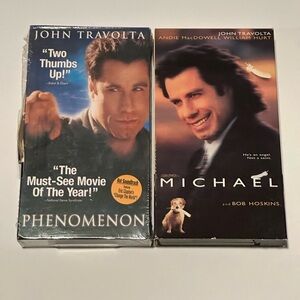 Set of 2 John Travolta VHS Movies